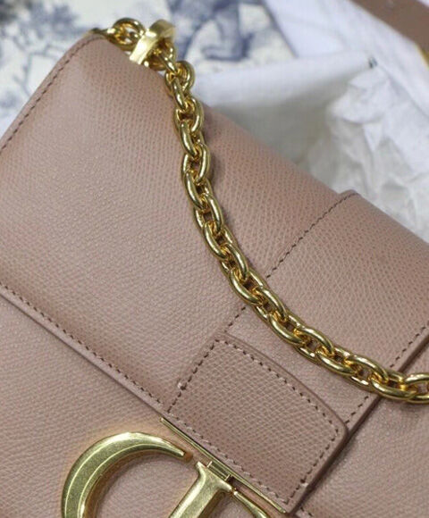 Christian Dior 30 Montaigne Chain Bag Leather Pink